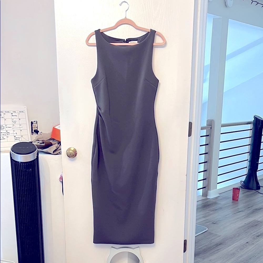 Babaton Gray Midi Dress